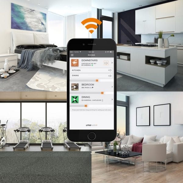 Lithe Audio 01561 All in one WiFi Multi Room Ceiling Speaker Single Master