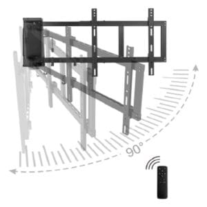 Lithe Audio 06300 Motorised 900 Wall TV Mount 32 60inch with remote