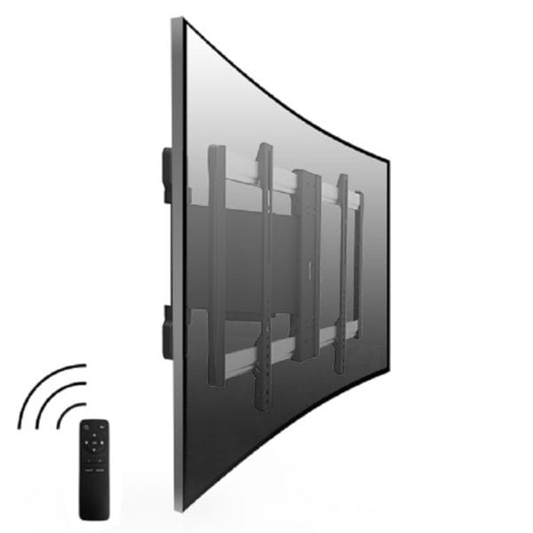 Lithe Audio 06301 Motorised Curved or Flat Panel Wall TV Mount with remote