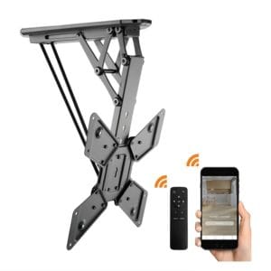Lithe Audio 06312 Motorised Control Flip Down TV Ceiling Mount with Smart Hub & remote