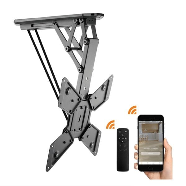 Lithe Audio 06312 Motorised Control Flip Down TV Ceiling Mount with Smart Hub & remote