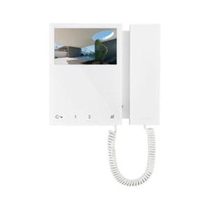 Comelit 6701W Mini Colour Monitor With Handset White