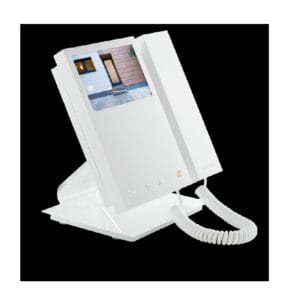 Comelit 6701W Mini Colour Monitor With Handset White