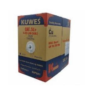 Kuwes Cat 5E Lan Solid Cable 305M Box Gray