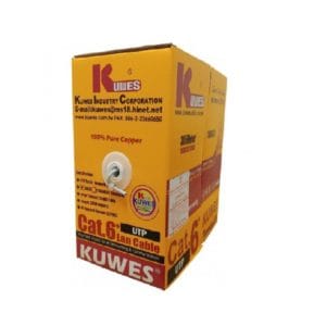 Kuwes Cat 6 23 AWG 305Mtr UTP Solid Cable