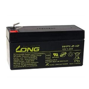 Long WP1.2-12, 12V, 1.2Ah Rechargeable Sealed Lead Acid Battery