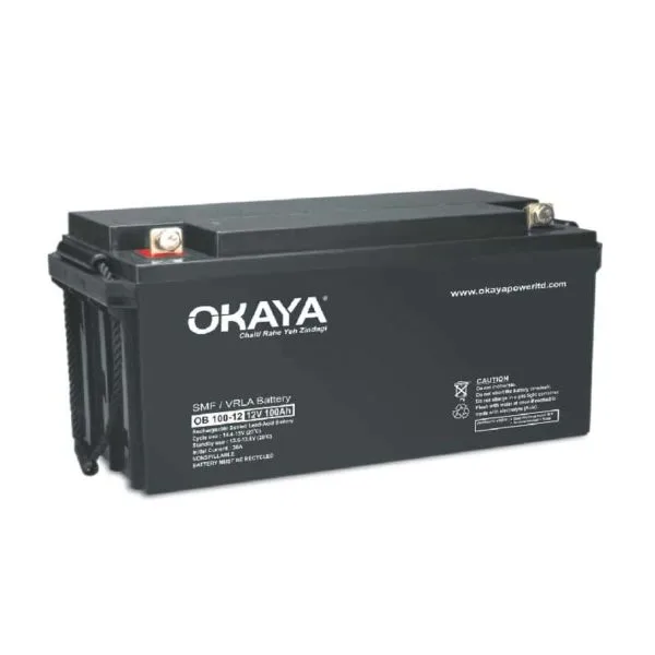 Okaya SMF OB 100-12 VRLA 12V, 100Ah Battery For UPS/Backup Application