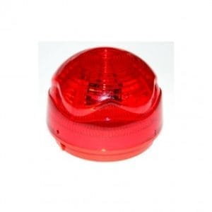 Hoyles 8582100DB LED Strobe with red lens c/w deep base IP66