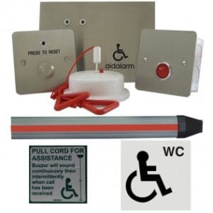 Hoyles A600fkitrd Disabled Person Toilet Alarm Kit c/w Panic Strip S/S