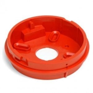 Hoyles BA87340/01 Shallow base in red for use with sounder beacons or strobe