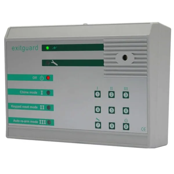 Exitguard door alarm with integral Keypad control