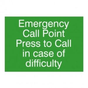 Hoyles LAB35200 Emergency Assistance Sign 282 x 199 x 2mm