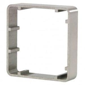 Hoyles S0610-15 Single gang mock stainless steel pattress 15mm deep