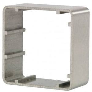 Hoyles S0610 Single gang mock stainless steel pattress 38mm deep