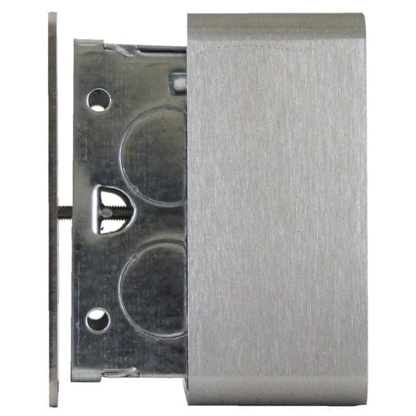 Hoyles S0610 Single gang mock stainless steel pattress 38mm deep