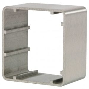 Hoyles S0610-50 Single gang mock stainless steel pattress 50mm deep