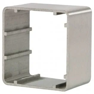Hoyles S0610-50 Single gang mock stainless steel pattress 50mm deep