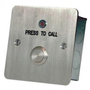 Hoyles S1705S Call button with re-assurance LED Stainless steel