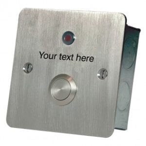 Hoyles S1705STC Button & LED with special text Stainless steel