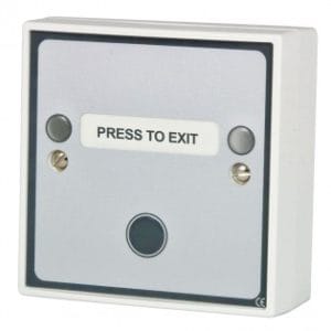 Hoyles S1706PG Multi function Press to Exit button c/w green LED & sounder