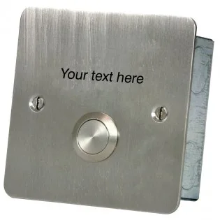Hoyles S1706STC Button with special text Stainless steel
