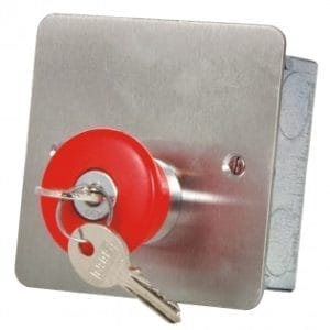 Hoyles S1713S Mushroom headed latching button Key release