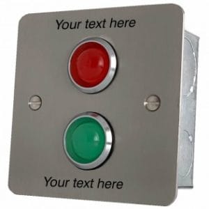 Hoyles S1717sjmtc Door status indicator, Red/Grn jumbo LEDs & sndr custom text