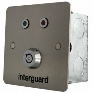 Hoyles S1718KSW Request to Release keyswitch with door status LEDs S/S