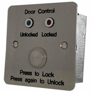 Hoyles S1720SI Press to Lock/Unlock button with LEDs