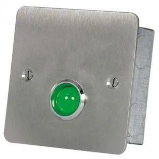 Hoyles S1736SG Green Overdoor Light stainless steel