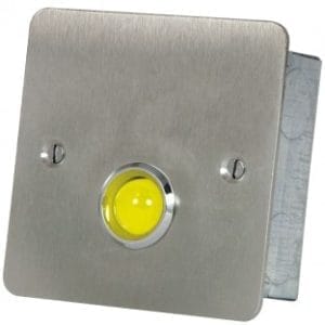 Hoyles S1778SY Yellow Overdoor Light and sounder Stainless steel