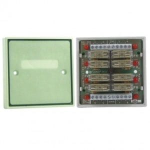 Hoyles S348B Boxed 8 way fused output module with fuse status LEDs
