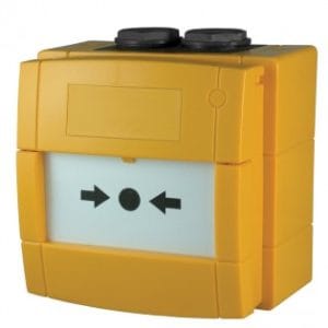 Hoyles WCP-Y-11 Yellow resettable DPCO call point IP67