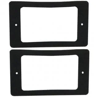 Hoyles WG2 Weather gasket for DOUBLE gang switch - 2 per pack s/a backed