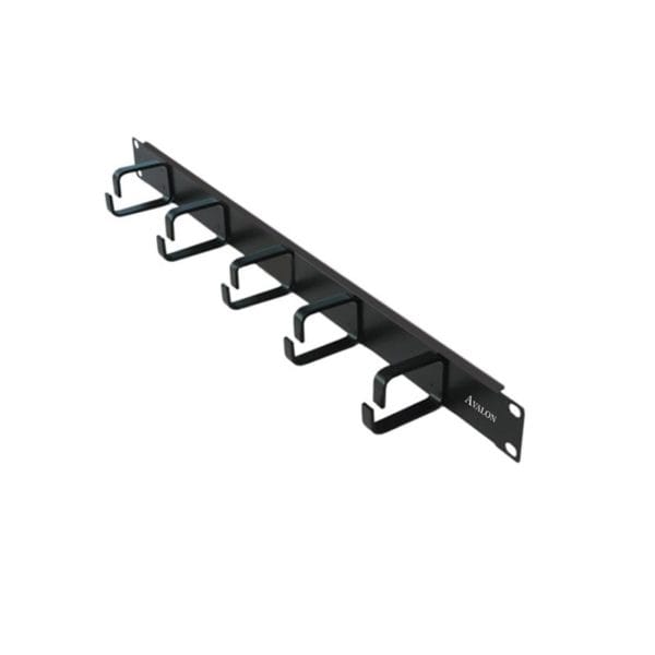 Avalon 19” Horizontal Cable Managers with 5 Rings, 1U