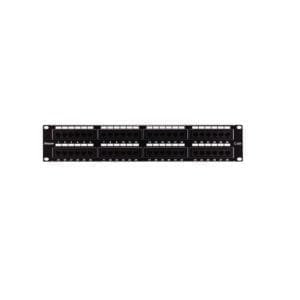 valon Cat6A 48 Port Unshielded Patch Panel - 2U - Loaded