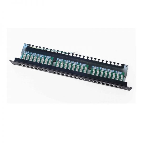 ExTell CAT6 Shielded Patch Panel 24 Port RJ45