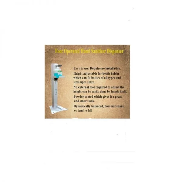 Foot Operated Hand Sanitizer Dispenser
