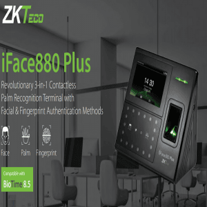 ZKTeco iFace880 Plus - Palm recognition panel.