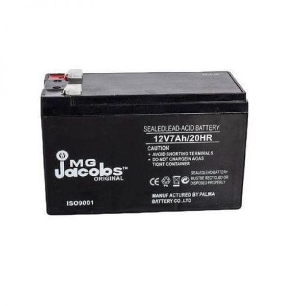 JMG Jacobs 12V 7.0AH/20HR MFS lead Acid Battery