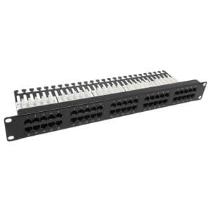 DME Prolink - CAT3 Voice Patch Panel Tray Type 1RU, 50 Port
