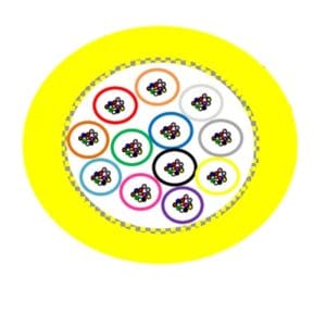 DME Prolink - Fiber Optic Cable Indoor Riser Rated Micro Module Type Single Mode LSZH Sheath, 96 Core