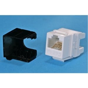 DME Prolink - Keystone CAT6A RJ45 Modular Jack, Unshielded F-Tool Compatible 180 Deg