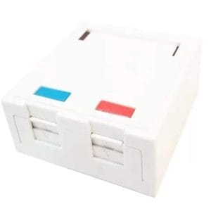 DME Prolink - Surface Mount Box Shuttered Type with Keystone Jacks 1 Port