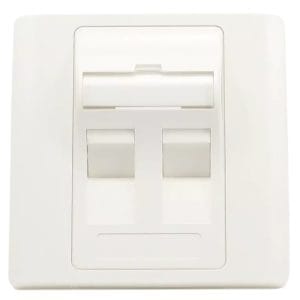 DME Prolink - Faceplate Angled Duel with Shutter - White