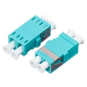 DME Prolink - Fiber Optic Coupling Adapter LC/UPC, Multi-Mode Simplex, Aqua