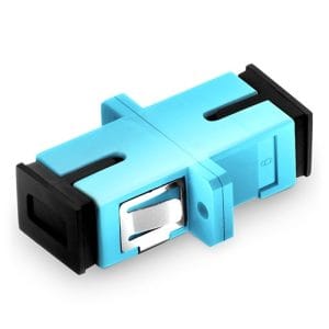 DME Prolink - Fiber Optic Coupling Adapter SC/UPC, Multi-Mode Simplex, Aqua
