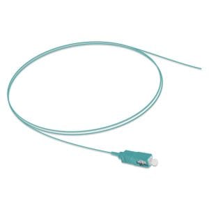 DME Prolink - Fiber Optic Pigtail LC/UPC Multimode LSZH OM3, 1m - Aqua