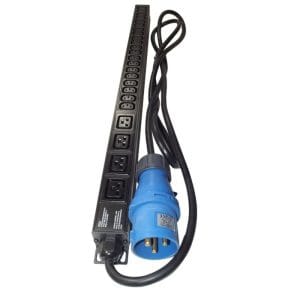 DME Prolink - PDU Combo Vertical Mount Type 20way with 14 Sockets, 16A 3-core Industrial Plug 250VAC with 2P Circuit Breaker