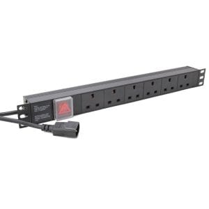 DME Prolink - PDU Horizontal Mount-Type Socket 1.5U 6way, 135ø- 3m Cable